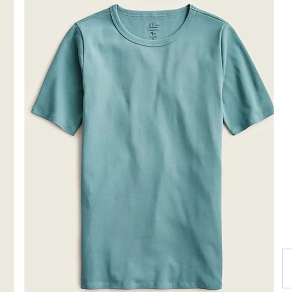 J.Crew Slim perfect T-shirt Green Small - Picture 1 of 9